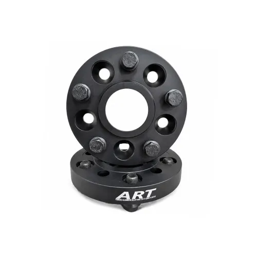 Distantier janta auto 22 mm 5x112 la 5x120 centrare 66.6–72.6 cu 5 prezoane M14x1.25 aluminiu forjat negru
