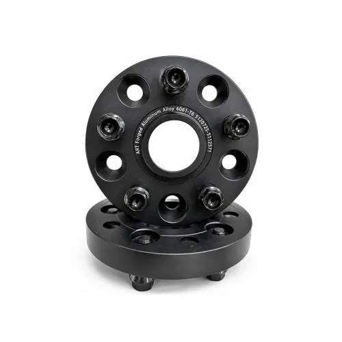 Distantier janta auto 22 mm 5x120 la 5x112 centrare 72.5–57.1 cu 5 prezoane M12x1.5 set aluminiu forjat negru
