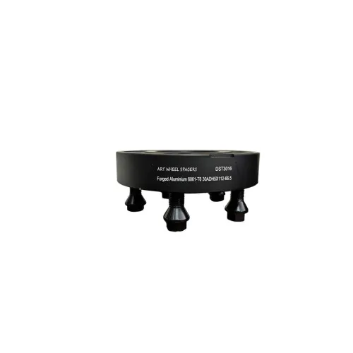Distantier janta auto 30 mm 5x112 centrare 66.5–66.5 prindere dubla cu 5 prezoane M14x1.5 negru — imaginea 5