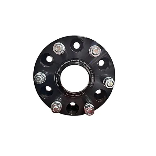 Distantier janta auto 50 mm 6x139.7 centrare 110–67.1 prindere dubla cu 6 piulite M12x1.5 negru