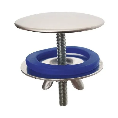 Dop ornament cromat pentru lavoar Eco, aluminiu