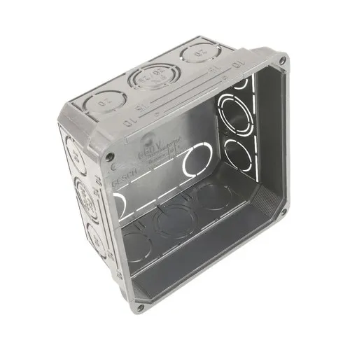 Doza ingropata eBULL, 75x75mm, plastic, negru, interior, 1 bucata
