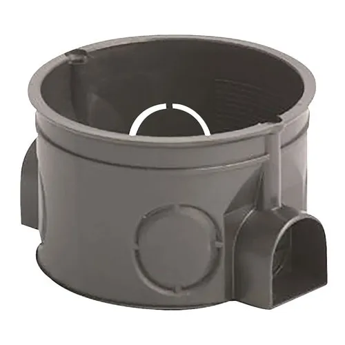 Doza simpla ingropata TEM, 1 bucata, negru, 60x40mm