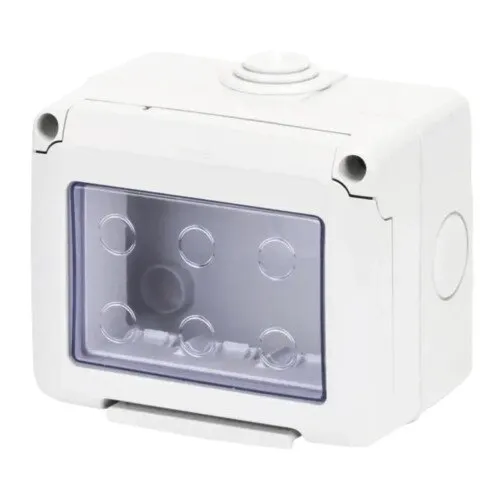Doza suport aparataje Gewiss 2 module, IP55, gri, pentru montaj aplicat