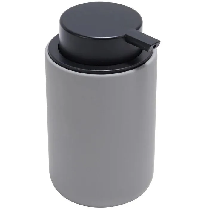 Dozator sapun lichid Kadda Siera BCO-1955-1A, 0.35 L, ceramica, gri
