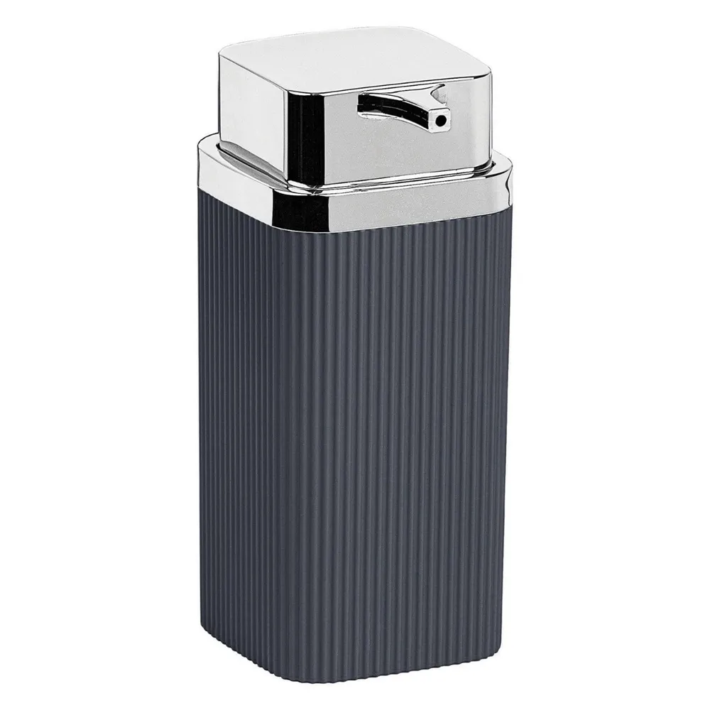 Dozator sapun lichid Okyanus Home Stella OKY-463-1, 0.4 L, polistiren + ABS, antracit + cromat