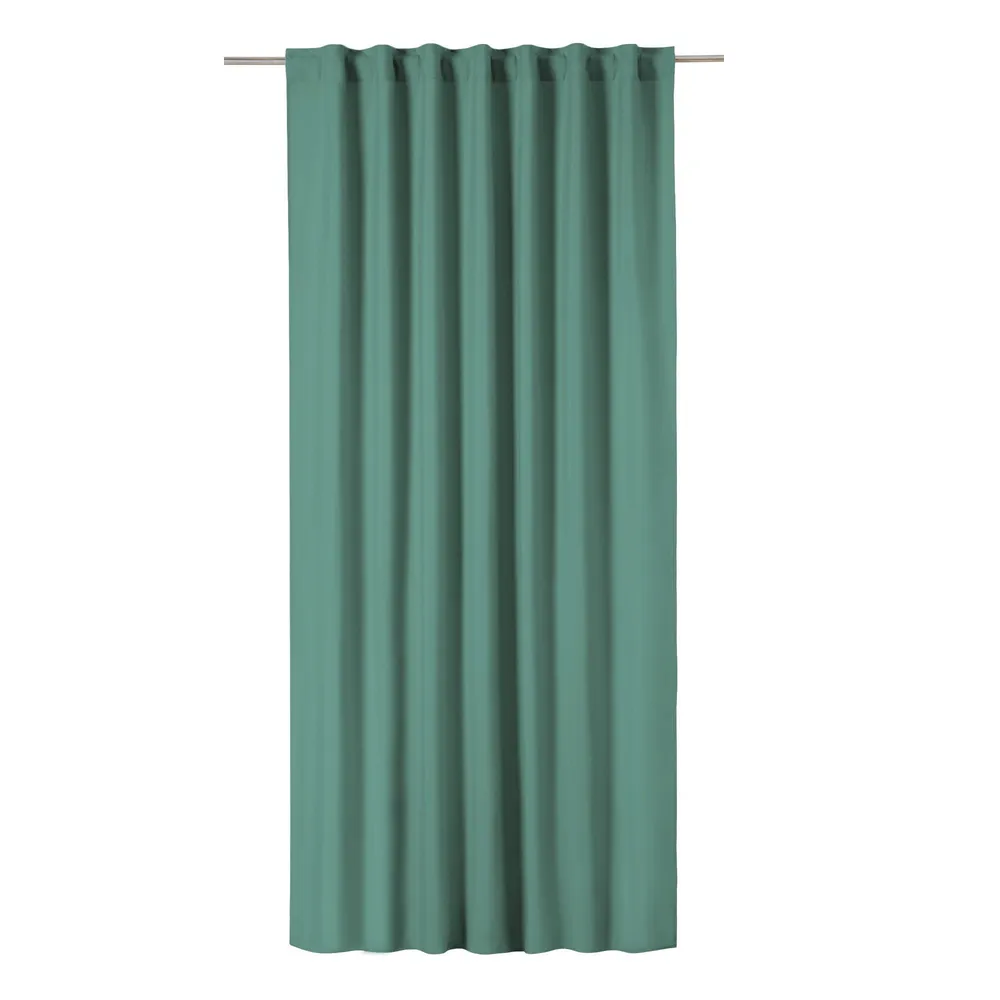 Draperie 140 x 280 cm Inspire Pharell Cactus 3, cu rejansa si bride, verde