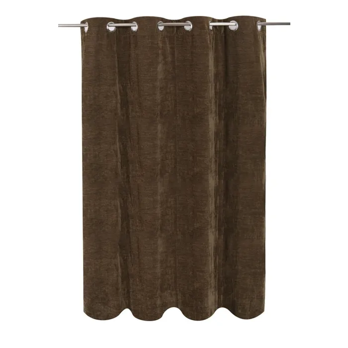 Draperie Caressa, Odeon, poliester, maro, semiopac, 135 x 240 cm