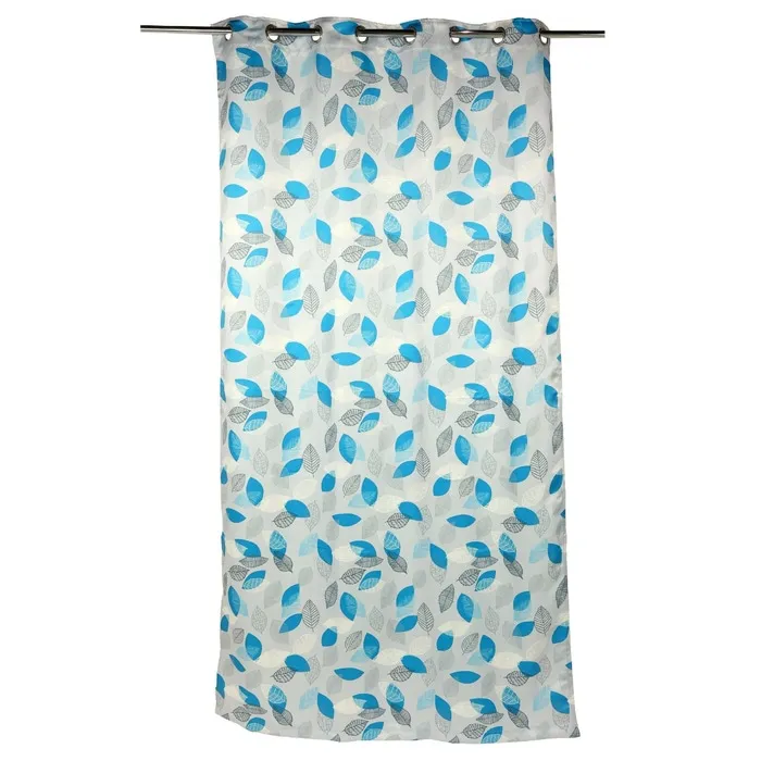 Draperie Caressa, SGEPC013, poliester, albastru, model vegetal, semiopac, 135 x 245 cm