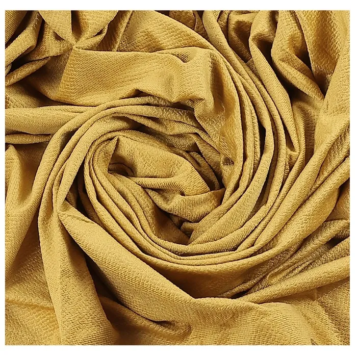 Draperie Caressa TEMVCS001, catifea, galben, 140 x 240 cm