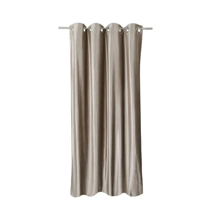 Draperie Caressa, Velvet, poliester, bej, semiopac, 140 x 240 cm