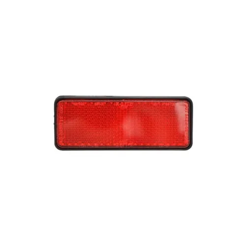 Dreptunghi reflectorizant cu adeziv rosu spate 90x32mm