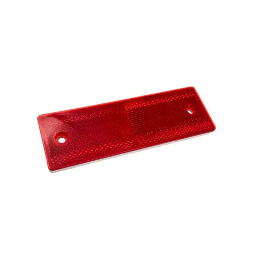 Dreptunghi reflectorizant rosu 5x15cm auto universal — imaginea 2