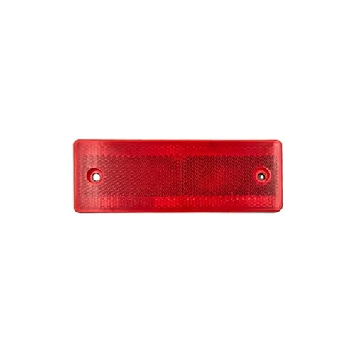 Dreptunghi reflectorizant rosu 5x15cm auto universal
