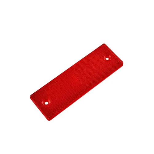 Dreptunghi reflectorizant rosu 5x15cm auto universal — imaginea 3