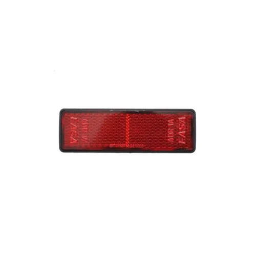 Dreptunghi reflectorizant rosu spate 90x32mm