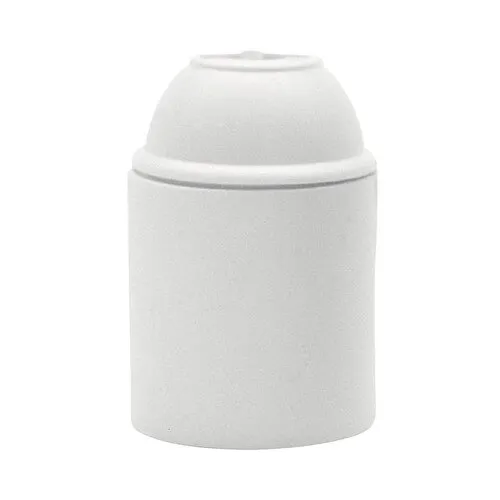Dulie plastic E27, alb, 38x56mm, set 1 buc