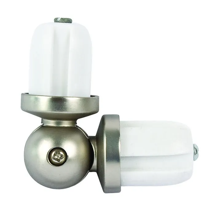 Element imbinare galerie, colt, fier forjat, 20 mm, inox