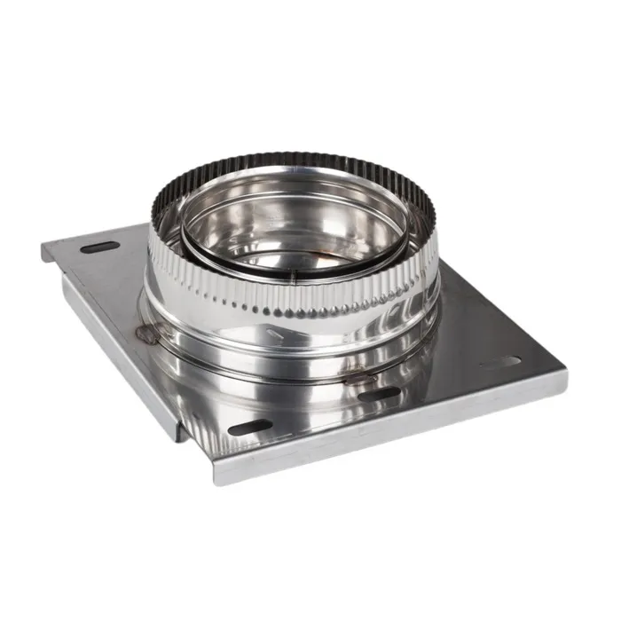 Element sustinere intermediar, inox, pentru cos de fum izolat, Versia Lux, D 200/260 mm