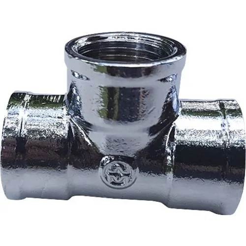 Element T/Teu egal din alama cromata 1/2”