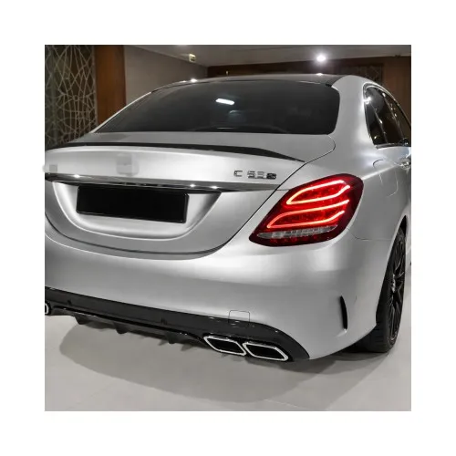 Eleron portbagaj auto Mercedes Clasa C W205 2014-2020 negru piano black