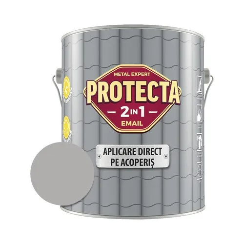 Email alchidic Protecta 2 in 1 - Aplicare direct pe acoperis, gri, 4 l