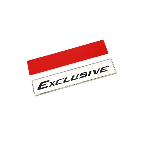 Emblema auto Exclusive cromata — imaginea 2