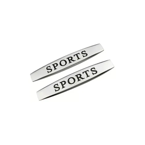 Emblema auto Sports crom relief 10x1.5cm set 2 bucati
