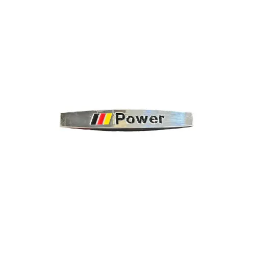 Emblema "POWER" culoare Crom