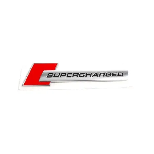 Emblema "Supercharged" culoare Crom
