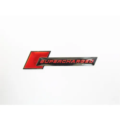 Emblema " Supercharged "culoare Rosu