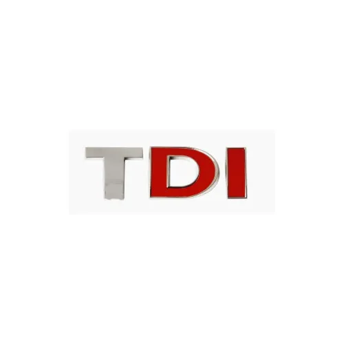 Emblema TDI cu doua litere rosii