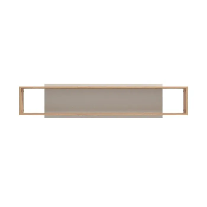 Etajera perete Belfort, bej cashmere + stejar artisan, 150.5 x 19.5 x 31.5 cm, 1C