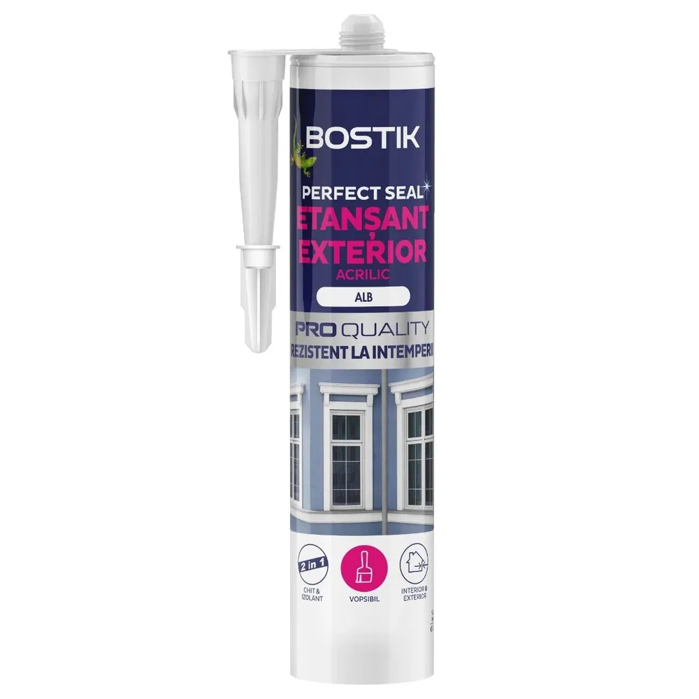 Etansant acrilic Bostik Perfect Seal, interior / exterior, alb, 280 ml