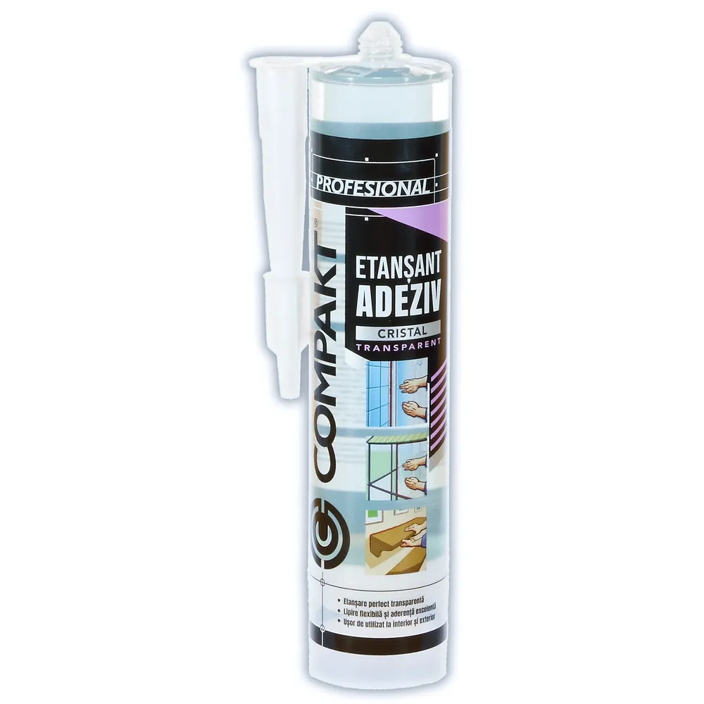 Etansant adeziv Compakt Cristal, transparent, 280 ml