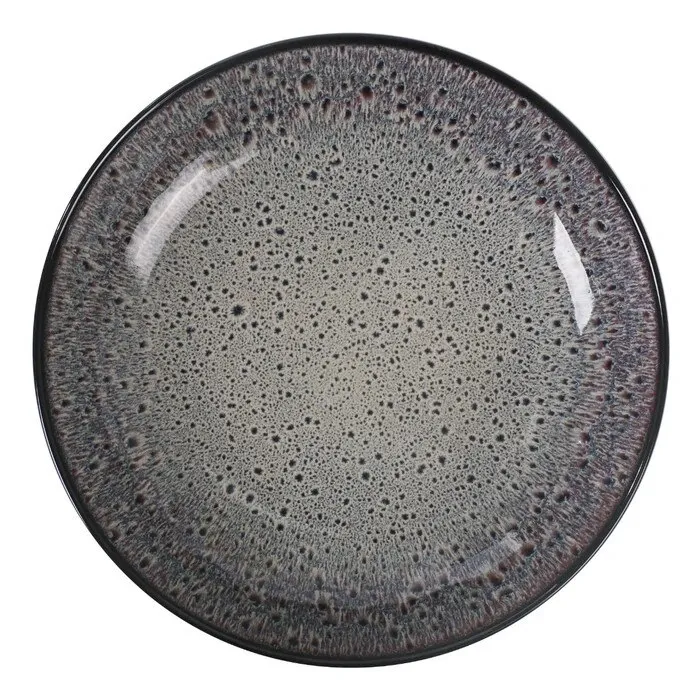 Farfurie adanca ST-105-SP, ceramica, gri, 23 cm