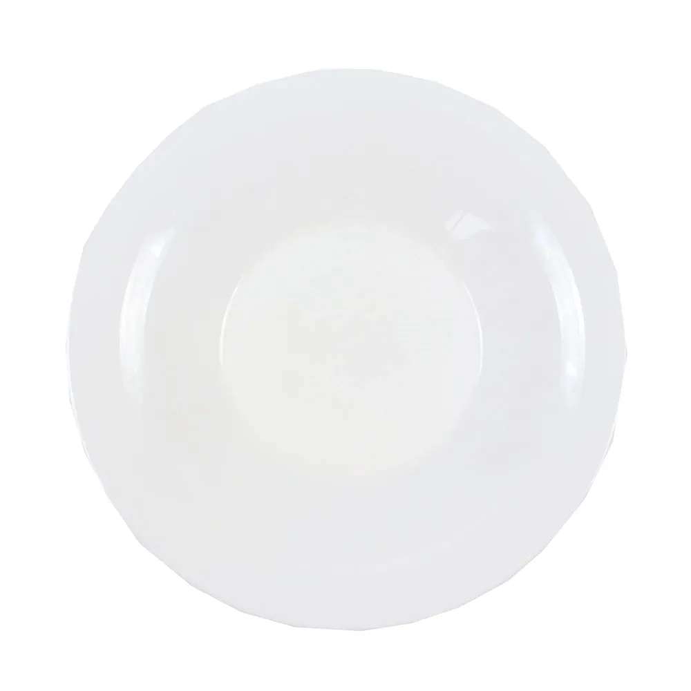 Farfurie adanca, sticla termica, alb, 21 cm