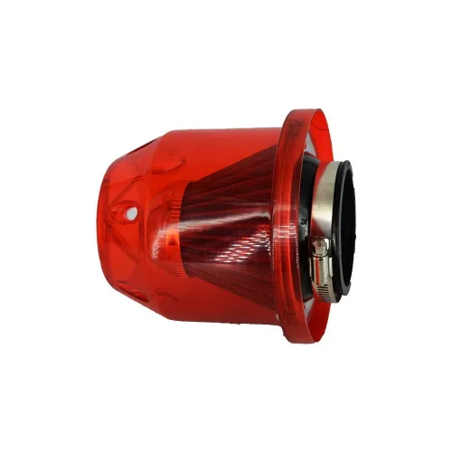 Filtru aer tuning universal cu carcasa rosie — imaginea 2