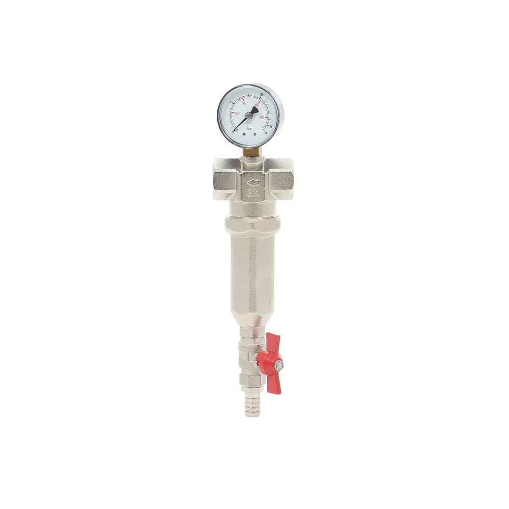 Filtru apa, cu autocuratare, Remer, 39234, cu manometru, 3/4"