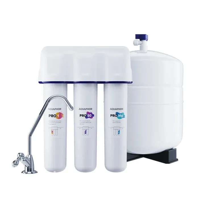 Filtru apa potabila, cu osmoza inversa, Aquaphor OSMO 50, montare sub chiuveta, 2-3 l/min, rezervor 10 L