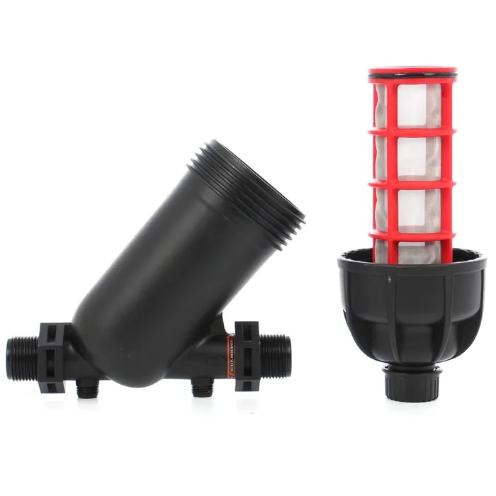 Filtru din plastic, cu sita, pentru sisteme de irigatii, 1" x 1"