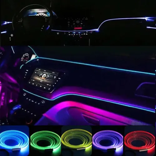 Fir neon cu LED RGB conectare mufa USB si telecomanda 9 metri — imaginea 4