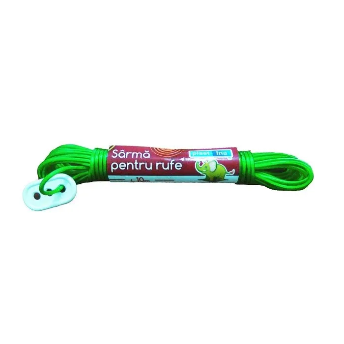 Fir pentru suport rufe, diverse culori, PVC, 10 m