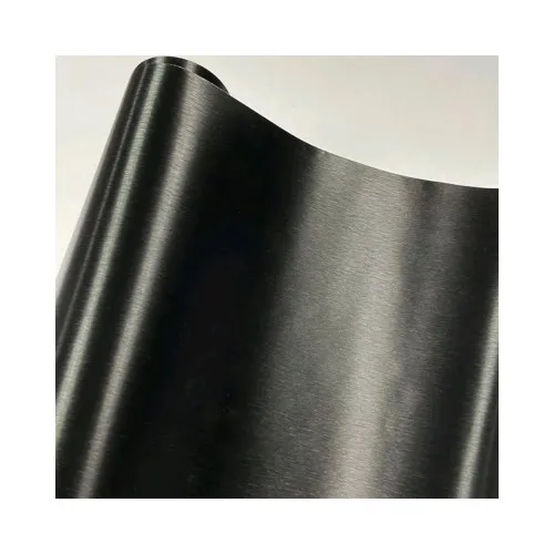 Folie auto aluminiu polisat neagra pentru colantare caroserie cu tehnologie anti-bule 10m x 1.5m — imaginea 2