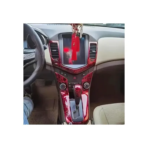 Folie auto autocolant PET Premium carbon forjat rosu cu tehnologie anti-bule 1.52m x 16m — imaginea 3