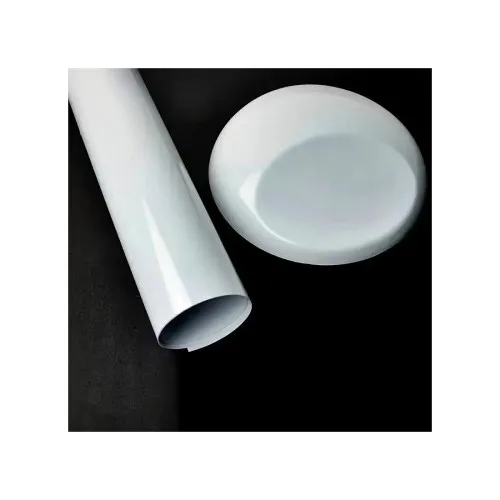 Folie auto autocolant PVC alb lucios cu tehnologie anti-bule 1.52m x 28m