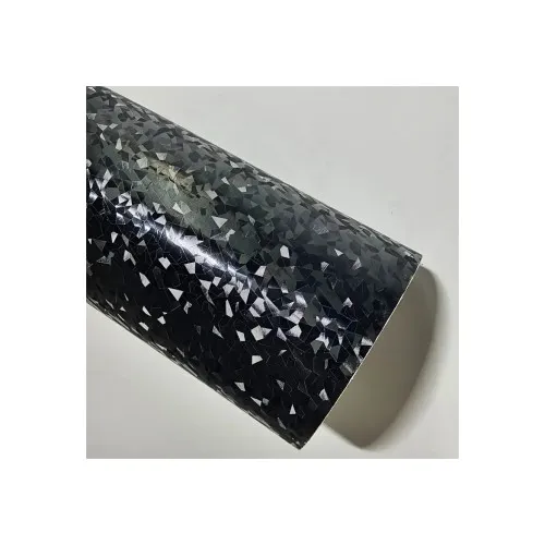 Folie auto autocolant PVC negru cu model 3D si tehnologie anti-bule 1.52m x 1m — imaginea 2