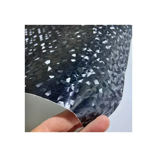 Folie auto autocolant PVC negru cu model 3D si tehnologie anti-bule 1.52m x 1m — imaginea 4