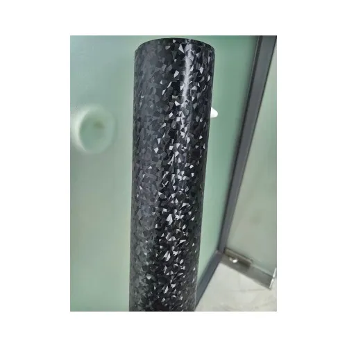 Folie auto autocolant PVC negru cu model 3D si tehnologie anti-bule 1.52m x 28m — imaginea 3