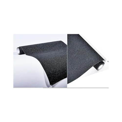 Folie auto autocolant PVC negru glitter sclipici mat cu tehnologie anti-bule 1.52m x 1m — imaginea 2